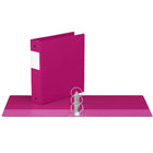 Davis Group Premium Economy Binder - Round Ring - 2" - Pink - 6 Pack-2"