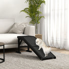 PawHut 59" L Pet Ramp with Non-slip Carpet - Black-Made of quality pine wood for robust use 