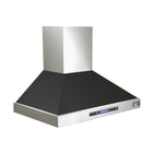 KUCHT KRH3615-K 36" 900 CFM Wall Mounted Range Hood - Stainless Steel/Black-High quality 1.0 mm thickness 304 grade Stainless Steel Pro-Style range hood will enhance the look of your gourmet kitchen