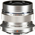 Olympus M.Zuiko Digital ED 12mm f/2 Lens - Silver-12mm Focus Length