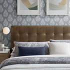 Modway Lily Vegan Leather Full Size Headboard - Mushroom-Dense Foam Padding