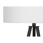 Monarch Specialties 63" H Floor Lamp - Black Metal / Ivory / Cream Shade-Minor assembly is required with illustrated instructions included. made with quality materials for longevity this table lamp is backed by a 2-year limited warranty against manufacturer's defects
