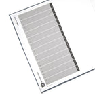 Bindertek 3-Ring 3-Inch Premium Binders - Dark Grey-Ring mechanism mounted to back cover for durability