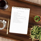 Mead West Village Top Bound Notebook - 8 1/4" H x 5 3/4" W - 40 Sheets-Versatile Use: Perfect for meetings, brainstorming sessions, journaling, and quick note-taking