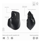 Logitech MX Keys S Combo - Performance Wireless Keyboard and Mouse with Palm Rest - Black-Multi-Device, Multi OS Combo: Pair with up to 3 devices on nearly any operating system (Windows, macOS, Linux) via Bluetooth Low Energy or included Logi Bolt USB receiver