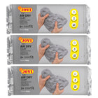 JOVI Air Dry Clay - 1.1 lb Bars - Grey - 3 Pack-Cool and Pleasant Texture: Experience the delight of working with JOVI Air Dry Clay, featuring a cool and pleasant texture that feels refreshing to the touch. Its moist consistency makes it exceptionally easy to shape and manipulate, allowing you to bring your creative visions to life effortlessly.