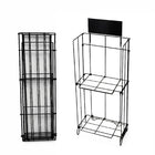 Futech Two Tier Newspaper Rack - 18"W x 42”H - Black-Slim, freestanding design saves floor space, making it perfect for lobbies, offices, retail stores, and waiting areas.