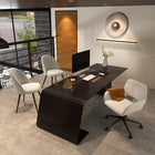 Homy Casa Upholstered Guest Chairs - Beige Fabric - 2 Pack-Anti-slip footpads for added stability and floor protection.