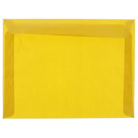 JAM Paper 9 x 12 Booklet Envelopes, Translucent Vellum Gold, 100 Pack (1592176g)-Gold