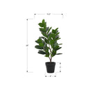 Monarch Specialties 28" Artificial Indoor Garcinia Tree - Floor - Black Pot-This easy-care faux potted plant is made from the highest quality materials and requires no maintenance or watering, for a sustainable, environmentally friendly decorative accent that will last a lifetime