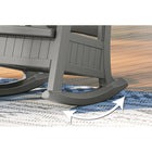 Suncast Rocking Chair with Storage - Dove Grey-Made in the USA.