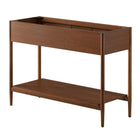 Modway Zaire 48" Double Sink Compatible Bathroom Vanity Cabinet - Walnut-Sink Basin and Fixtures Not Included