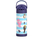 Thermos FUNtainer Vacuum Insulated Stainless Steel Water Bottle - 410mL - Bluey -Sweat-proof exterior