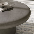 Modway Argos Indoor/Outdoor Patio Concrete Round Coffee Table - Grey-Easy Assembly Required