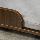 PawHut Elevated Dog Bed Frame with Soft Cushion - Brown-Suitable for large dogs less than 23.6" (60 cm) in length and under 66 lbs (30 kg) in weight