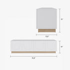 Nexera TV-Stand Nauraa - Natural Maple/White-8