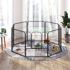 PawHut Heavy Duty 8-Panel Dog Playpen with Door for Medium Dogs - 31.5" H-8-panel can be set up in a rectangle