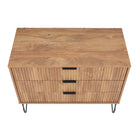 Manhattan Comfort DUMBO 35.19" Modern Dresser - Golden Brown-30 Day Limited Manufacturer's Warranty
