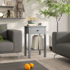 HOMCOM Side Table- Grey - Set of 2-Material: MDF