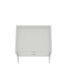 Manhattan Comfort Coney 19.68" Mid-Century Modern Nightstand - White-30 Day Limited Manufacturer's Warranty