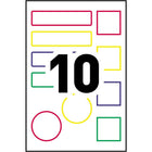 Avery Self-Laminating Labels, Assorted Sizes, Primary Colours, 30 Pack (2362)-Strong adhesive