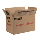 Staples Moving Box - Medium - 23" L x 15" W x 15" H-Kraft corrugated box provides sturdy and reliable protection for your moving needs