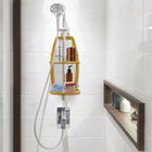 BIOS Living Bamboo Shower Caddy -Clear anti-slip ring to prevent slipping when full