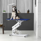 PawHut 43"L Hydraulic Dog Grooming Table-Z style frame and H style base is professional and stability 