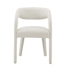 Modway Pinnacle Boucle Upholstered Dining Chair - Ivory - 2 Pack-9