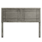 Modway Archie Wood King Headboard - Grey-Assembly Required