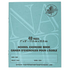 North American Paper Inc. Exercise Books - 7" x 9" - 1cm Graph - 40 Pages -25 Pack-40 pages/book