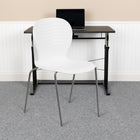 Flash Furniture HERCULES Series Stack Chair - White-551 lb. Weight Capacity