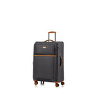 Champs Classic II 3-Piece Softside Luggage Set - Lightweight - Black-Material: 1200D Polyester