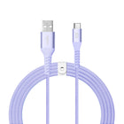 LOGiiX Vibrance Braid 1.2M USB-A to USB-C - Lavender-1.2M (*3.94 ft) USB-A to USB-C cable to charge & sync USB-C devices