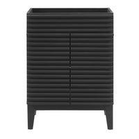 Modway Render 24" Bathroom Vanity Cabinet - Black-Mid-Century Modern Style