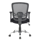 TygerClaw Mid Back Mesh Office Chair-Heavy duty chromed steel base with durable multi-surface dual wheel casters