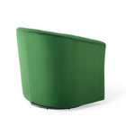 Modway Prospect Performance Velvet Swivel Armchair - Emerald-No Assembly Required