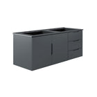 Modway Vitality 48" Double Sink Bathroom Vanity - Grey/Black-Modern Bathroom Vanity