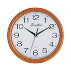 Swingline 12" Woodgrain Round Wall Clock-Perfect for any setting, this 12" wall clock features a stylish faux-wood finish that accents traditional or modern settings with functional style