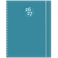 W.Maxwell 2026-27 Kibo Weekly Planner - 8.5" W x 11" H - Blue-August 2026 to July 2027