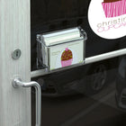 Deflecto Grab-A-Card Outdoor Business Card Holder - Clear-Patented