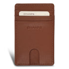 Champs Onyx Leather Access Card Case - Brown-Leather Access Card Case