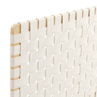 Modway Sparta Weave Vegan Leather Full Headboard with - Natural Beige-Assembly Required