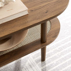 Modway Torus Oval Coffee Table - Walnut-Particleboard and MDF
