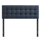 Modway Lily Upholstered Full Size Headboard - Navy Chenille-Five Mounting Positions