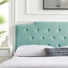 Modway Juliet Tufted Performance Velvet King/California King Headboard - Mint-Dense Foam Padding