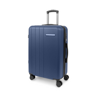 Bugatti Bordeaux Hardside Spinner Luggage - 26" - Navy-Made of ABS/PC