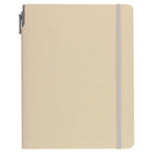 Gry Mattr Notebook with Pen - Cream - A5-A5 size notebook with integrated pen holder and pen included