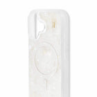 Ideal of Sweden Pearlised MagSafe Case iPhone 17 - White-Protective design with raised edges to protect the camera and screen