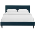 Modway Anya Fabric Full Bed - Azure-Padded Sturdy Plywood Base